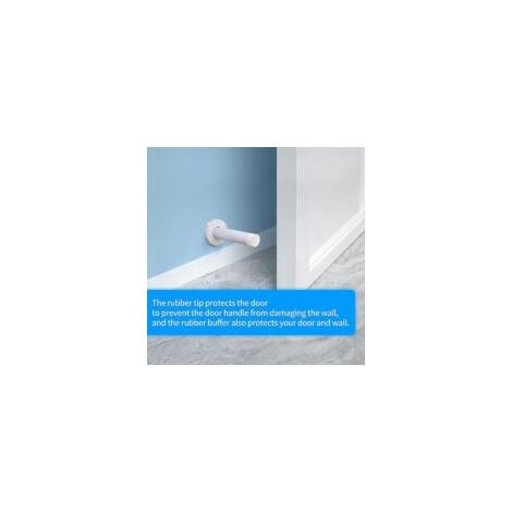 Tope de puerta de 3,5 pulgadas, juego de 3 piezas, tope de puerta de acero inoxidable para montaje en pared para protección - Crezuo