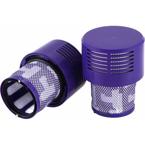 Lot de 2 filtres de rechange pour aspirateur Dyson Cyclone V10 SV12 Absolute Animal Total Clean Pièces d'aspirateur HEPA Préfiltre Dyson V10 SV12 Remplace les pièces 969082-01 (1/4)