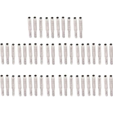 Lot de 50 raccords cannelés pour tuyaux de climatisation, connecteurs en aluminium universels pour modifications de tuyauterie de 9 à 11 mm, compatibles avec voitures, camions et autres travaux de gén (1/5)