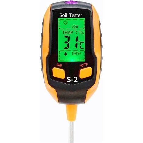 5-in-1 Soil pH Meter, Digital Soil Tester, Plant Humidity Thermometer, Moisture Meter for Potted Plants, Gardens, Lawns (1/3)
