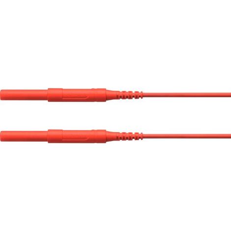Schützinger HSPL 8568 / AWG16 / 100 / RT Puntali di sicurezza Spina 4 mm Spina 4 mm Rosso 1 pz.