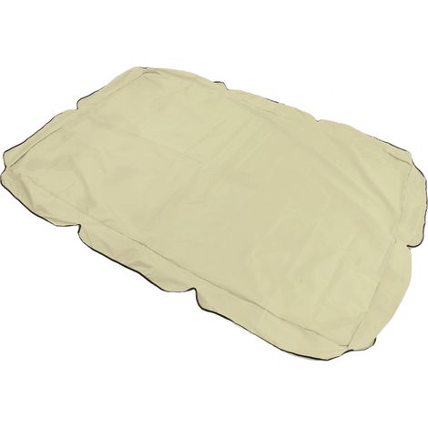 Toile imperméable en tissu Oxford argenté pour balancelle d'extérieur, accessoire de jardin pour se protéger du soleil, beige (1/5)