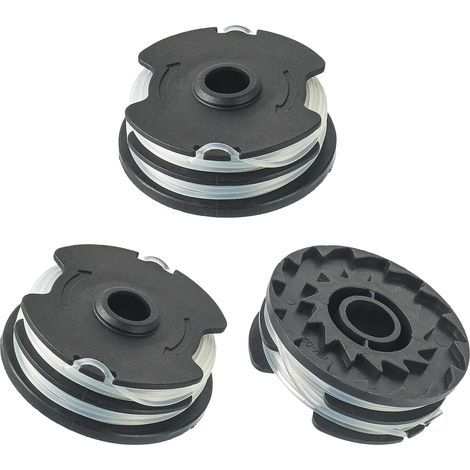 Bobine Fil Nylon , de fil de rechange pour LIDL Parkside tondeuse à gazon PRT 550 A1 , A3 , PRTA 20-Li A1 , B2 , C3 Pièces de Rechange Coupe Bordure(3 bobines de fil) (1/5)