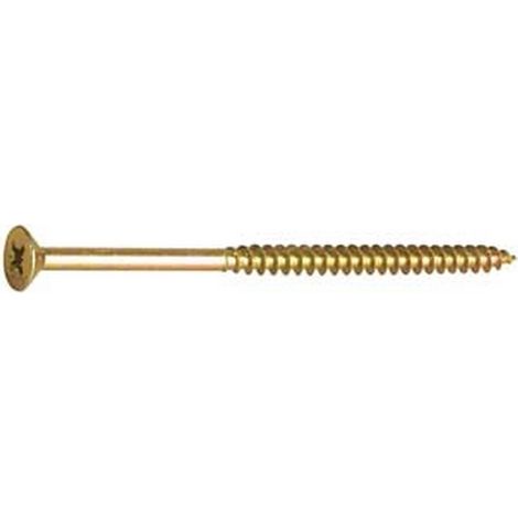 100PZ VITI TRUCIOLARE TSP CAVA PZ PARZ. FILETTATA ACCIAIO ZINCATO GIALLO mm6x120