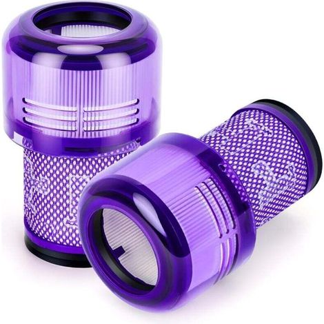 Vtizikl Lot de 2 filtres Hepa pour aspirateur sans fil Dyson v12 Detect Slim Absolute Extra Fluffy Total Clean Motorhead Complete