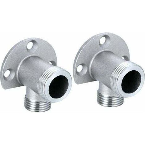 Dolaso – Kit d'installation pour robinet apparent – Raccord en cuivre chromé – Filetage 1/2 NPT x G 3/4 – Installation facile et esthétique (1/4)