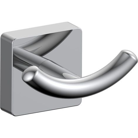 Inda - Forum Quadra double porte-manteau en chrome poli