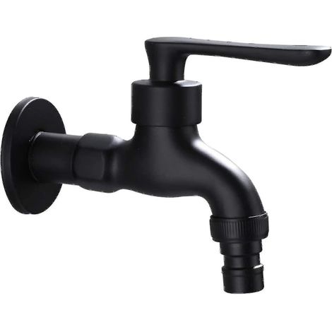 Robinet de jardin extérieur style vintage, robinet d'eau froide avec interface de commande unique (sortie 1/2" - entrée 1/2") (1/5)