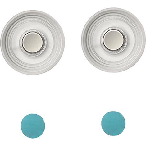 Set mit 2 selbstklebenden magnetischen Wandhalterungen für Fernbedienungen