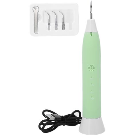 Détartreur dentaire ultrasonique électrique pour le nettoyage des dents, élimination des taches, de la plaque dentaire et du tartre (1/5)