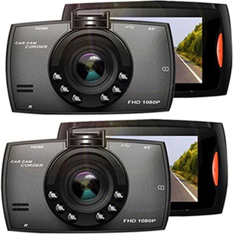 2 grabadoras de conducción G30 HD con visión nocturna, DVR universal para coche, suministros para coche (1/5)