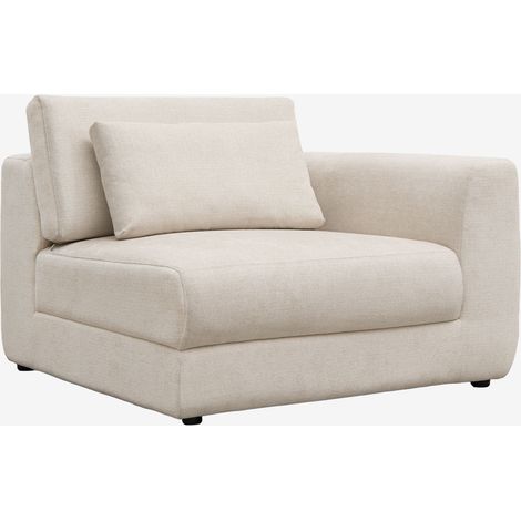Module d'angle droit pour canapé modulaire avec appuie-tête réglable en chenille Cataline SKLUM (1/5)