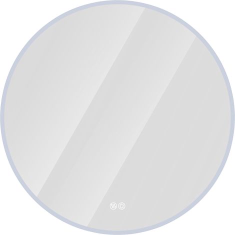 Espejo LED redondo 80 cm para baño con antivaho, luz regulable y 3 temperaturas (1/4)
