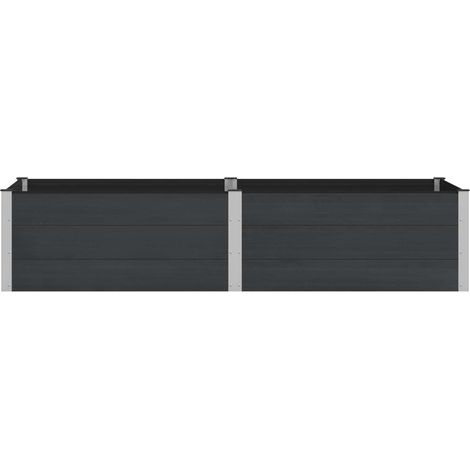 Maison Exclusive - Hochbeet Schwarz 250 x 100 x 54 cm