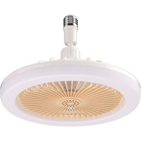 Deckenventilator mit Licht und Fernbedienung, intelligenter Ventilator mit Licht, stufenlos verstellbares Licht, flacher Deckenventilator, E27 LED-Ventilatorleuchte (1/5)