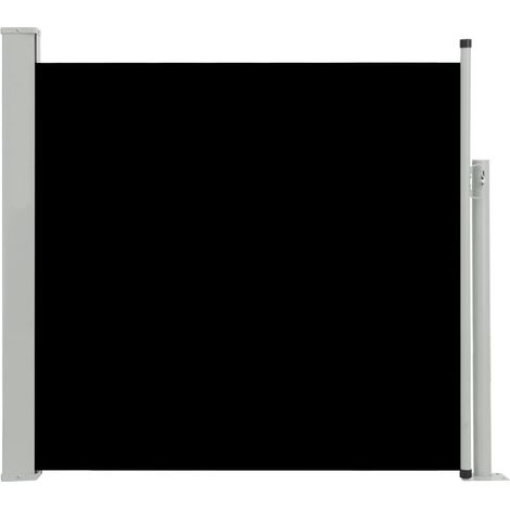 Toldo de protección lateral retráctil para terraza, jardín, terraza, balcón, protección visual, 170 x 300 cm, negro 020007317 (1/5)