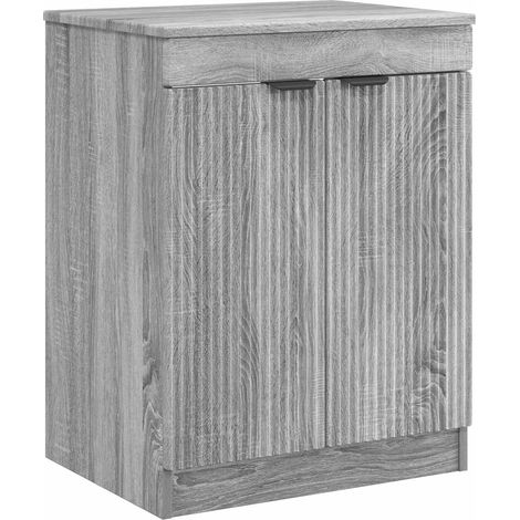 Mueble de Cuarto de Baño Sonoma gris 54 x 41 x 70 cm vidaXL