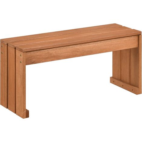 Outdoor Hardwood Bench, 90 cm, Compact & Versatile Design