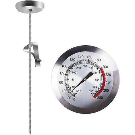 Stück 23 cm Lebensmittel- und Bratthermometer, Grillfleischthermometer, Haushaltsthermometer für Küche und Haushalt (Silber)-23X5.4X5.4CM-Silver (1/4)