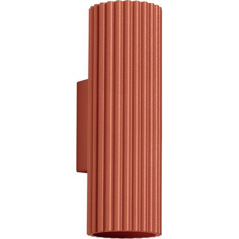Sollux Karbon Lámpara de pared minimalista Up Down 20cm rojo ocre (1/5)