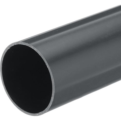 Tube Rigide en PVC Tube Rond 54,7mm ID 60mm OD 33cm de Long Gris Foncé pour Manchon de Câble de Conduite d'Eau (1/5)
