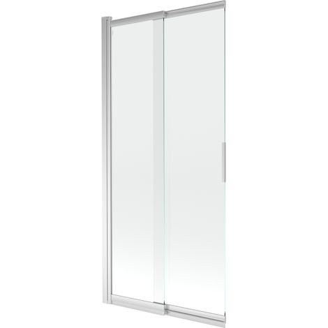 Mexen Fox paroi de baignoire 2 volets coulissants 85 x 150 cm, transparent, chrome - 891-085-002-01-00 (1/5)