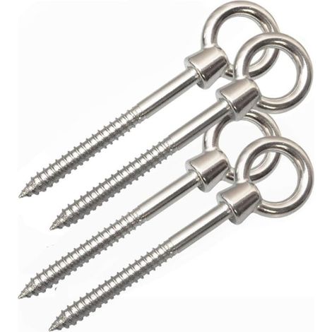 Filiyano-Crochets pour hamac, lot de 4 en acier inoxydable (1/5)