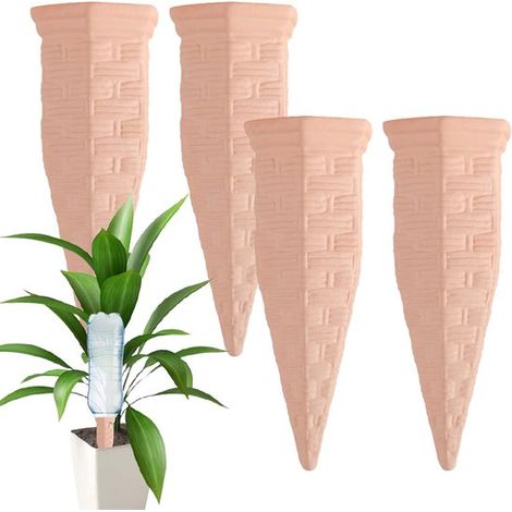 Juego de estacas de riego automático para plantas de interior y macetas.