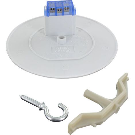 Couvercle d'applique DCL Ø120 mm – Manchon de prédalle pré-contrainte entraxe 74 mm – Type C – Plastique pour finition luminaire – BLM