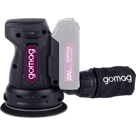 Gomag Akku-Exzenterschleifer GO-EXS125 20V Schleifgerät Schleifteller 125mm (1/5)
