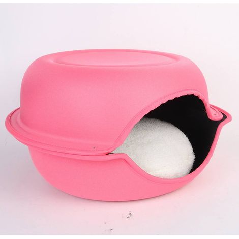 Cuccia in materiale impermeabile con cuscino in peluche Macarones per cani e gatti