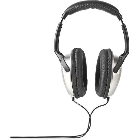 Auriculares supraaurales con cable Longitud del cable: 6,00 m Control de volumen Negro plata (1/5)