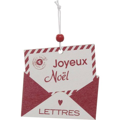 Weihnachtsbaumschmuck mit Buchstaben auf einem rot-weißen Holzständer - (1/5)