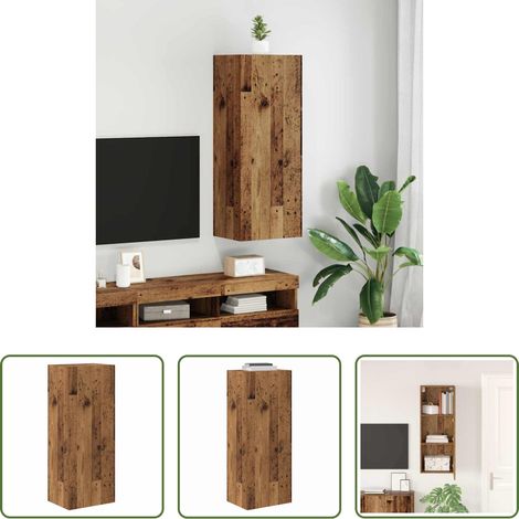 vidaXL Holzwerkstoff - TV-Wandschrank Altholz 40,5 x 30 x 102 cm Holzwerkstoff (1/5)