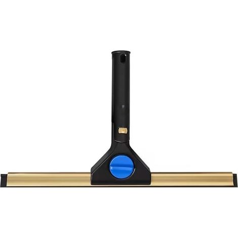 Raclette multifonctionnelle pour vitres avec tête rotative à 180 degrés, raclette de nettoyage de vitres de salle de bain de 25 cm, pour fenêtres et sols en verre miroir, raclette de douche et portes (1/5)