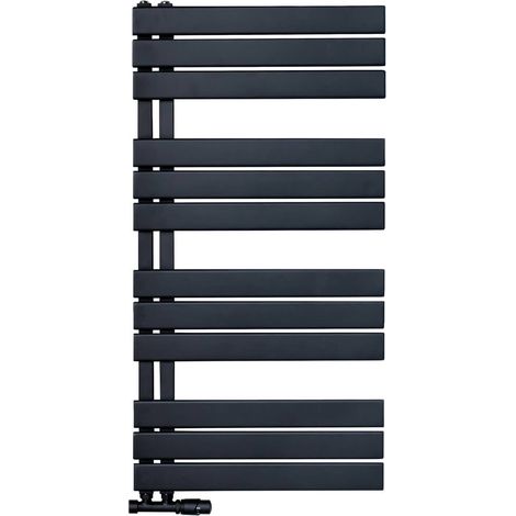 Handtuchheizkörper Badheizkörper Paneel Anschluss linksseitig rechtsseitig Schwarz 1200x500 593W Handtuchheizkörper Badheizkörper Paneel Anschluss linksseitig rechtsseitig Schwarz 1200x500 593W (1/3)