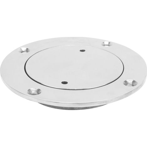 Plaque de pont 3 pouces avec clé en acier inoxydable 316 finition miroir, accessoire nautique pour bateau (1/5)