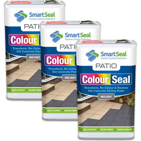 Patio ColourSeal - Mid Grey - 3 x 5 Litres (1/3)
