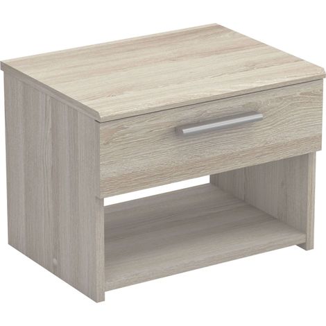 Mesita de Noche Prins Roble Shannon 32x43x32cm Dormitorio (1/5)
