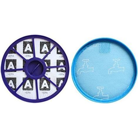 Lot de 2 filtres lavables pour aspirateur Dyson DC19, DC19T2, DC20, DC21, DC29 - Bleu (1/5)