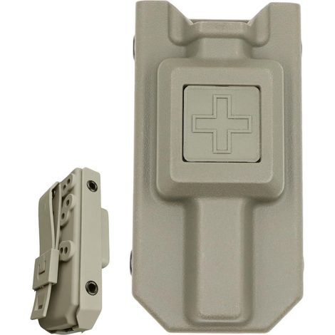Tourniquet Halter mit Erste Hilfe Kennzeichnung, Outdoor Zubehörbox für Notfall Ausrüstung, Hellgrün