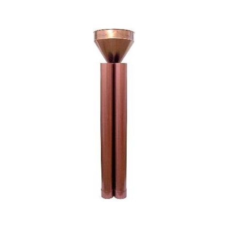KIT RACCOGLITORE TRADIZIONALE D'ACQUA PLUVIALE Misura: Diam.100 - Rame rosso