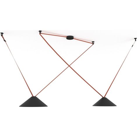 Lampe conique configurable "Axia 2" - 2 lampes plates 12W +