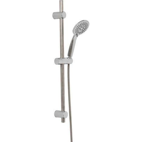 Set 70cm säule handbrause 5 funktionen + antikalk edelstahlschlauch 150cm - chrom - Tendance