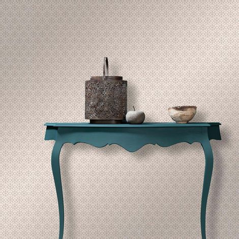 Papier peint beige motif chic pour chambre adulte | Tapisserie beige graphique idéale salon | Papier peint intissé couloir & bureau (1/3)