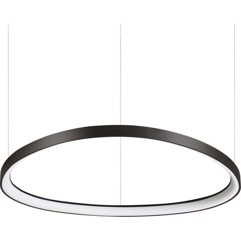 Lampadario A Sospensione Contemporaneo Gemini Metallo Nero Led 55W 3000K Ip20 (1/2)