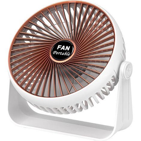 Ventilateur De Bureau Usb - 15 2 Cm - 3 Vitesses - Rotation 360° - Silencieux 20 Db - Pour Bureau Maison Bureau Étudiant (1/5)