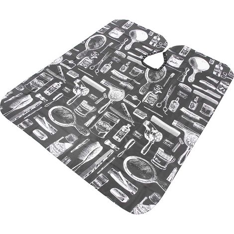 Tablier de coiffure professionnel pour salon de coiffure, blouse de coupe et de coloration, cape 140 x 120 cm (1/5)