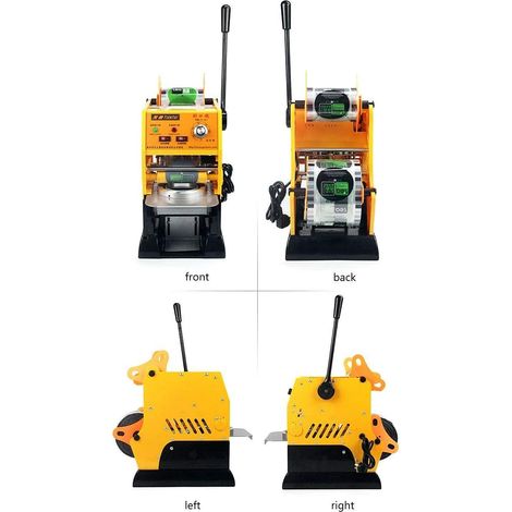 Machine à sceller manuelle 315 W 220 V Boba Bubble Tea Coffee 300  500 tasses/heures pour tasse de 180 mm de haut et 90/95 mm de diamètre 300, orange, 220 V (1/5)