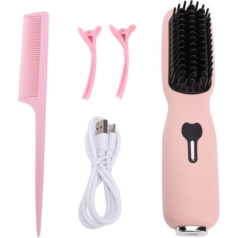 Ortviai Lisseur-Brush Sans Fil avec 11 Régulations de Température, Chauffe Rapide et Anti-brûlure pour Tous Types de Cheveux (1/5)